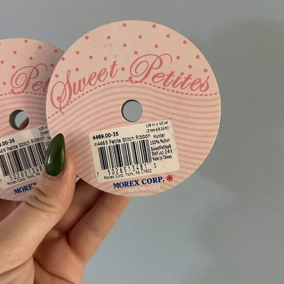 Scrapbooking Junk Journaling Lot Of 4 New Ribbons And Stamps Christmas Holiday - Picture 11 of 13